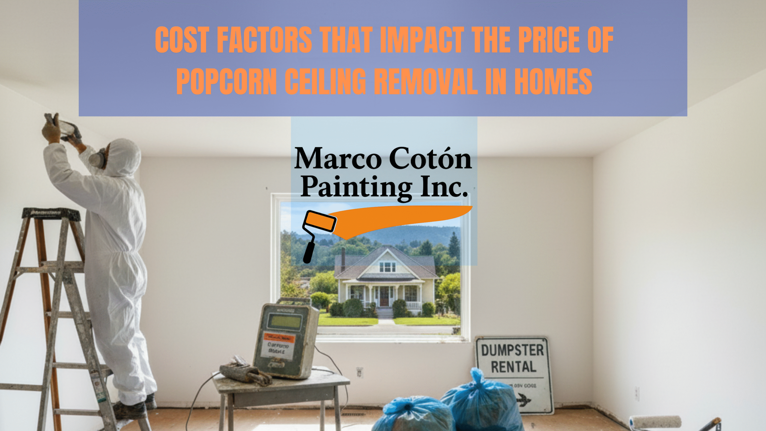 Cost Factors That Impact the Price of Popcorn Ceiling Removal