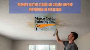 Remove Water Stains on Ceiling Before Repainting in Petaluma (2)