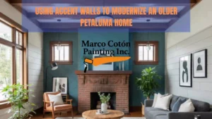 Using Accent Walls to Modernize an Older Petaluma Home