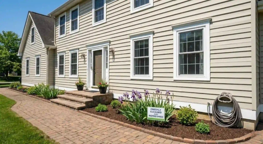 clean, refreshed home exterior