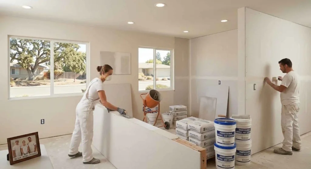 Professional drywall installation and plastering in Rohnert Park home