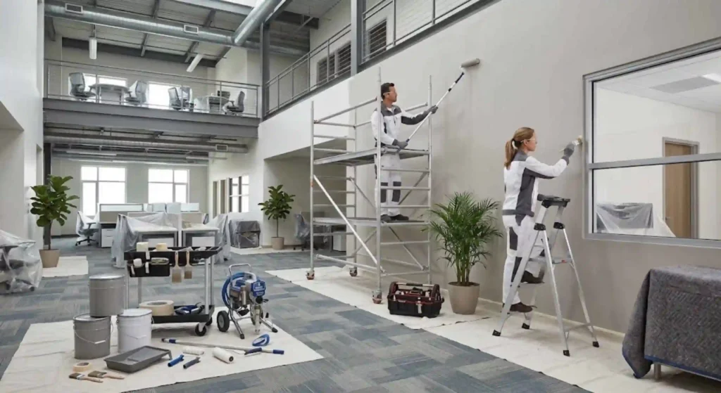 Professional commercial painting services for office spaces