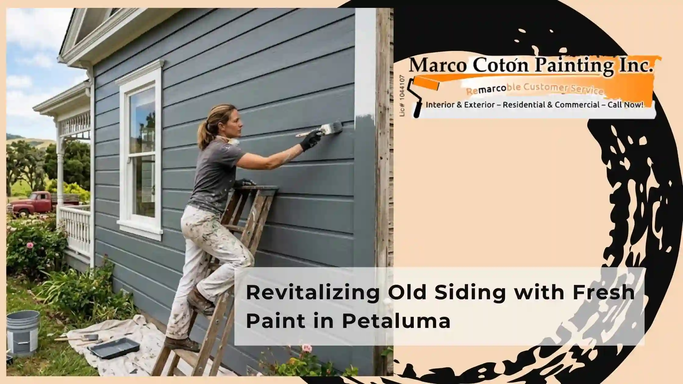 Revitalizing Old Siding with Fresh Paint in Petaluma