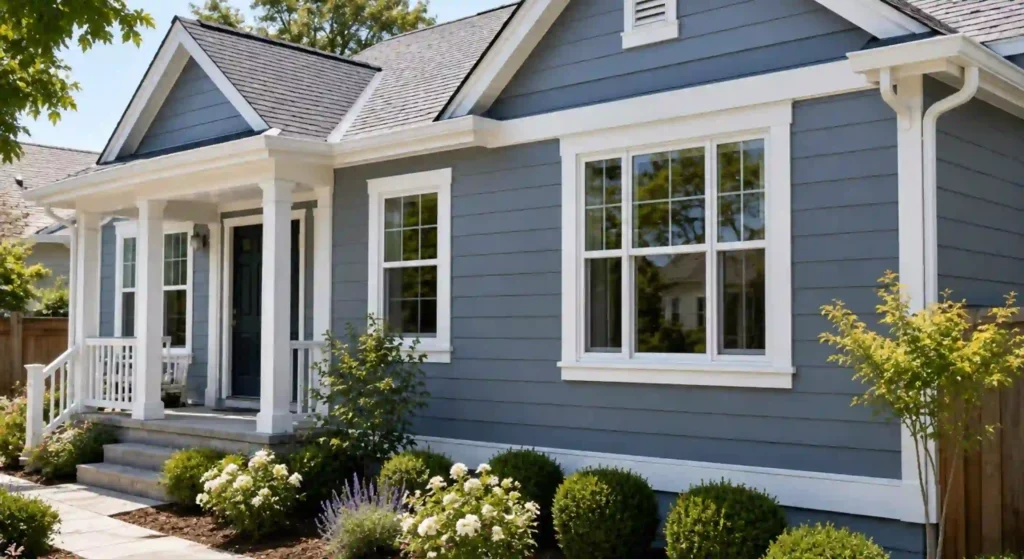 Fresh exterior paint finish on a Petaluma CA home