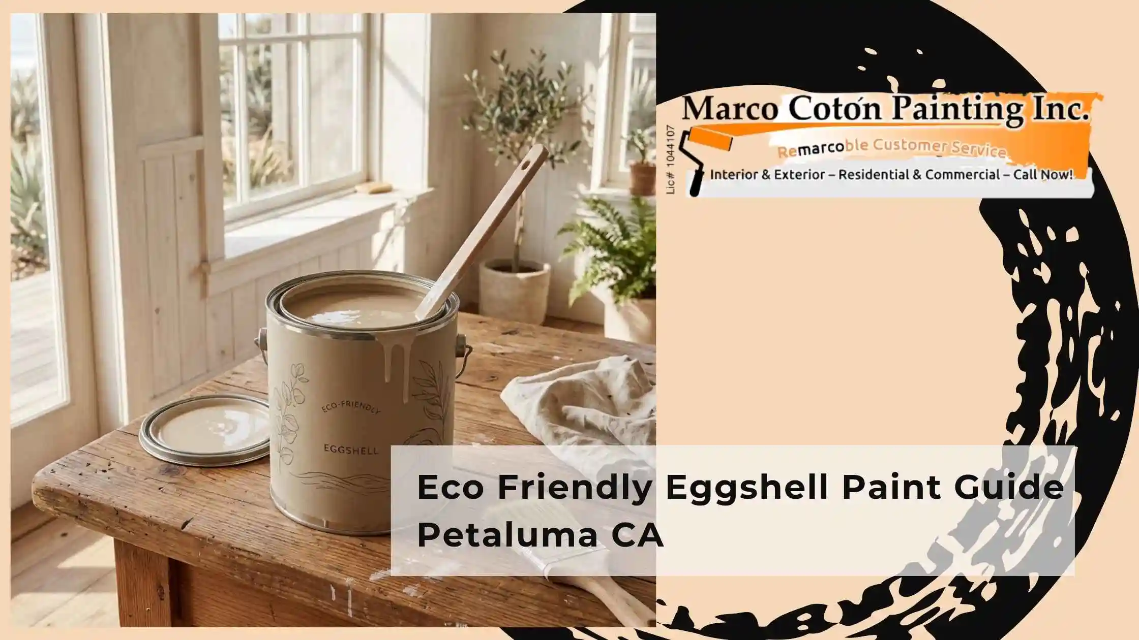 Eco Friendly Eggshell Paint Guide Petaluma CA