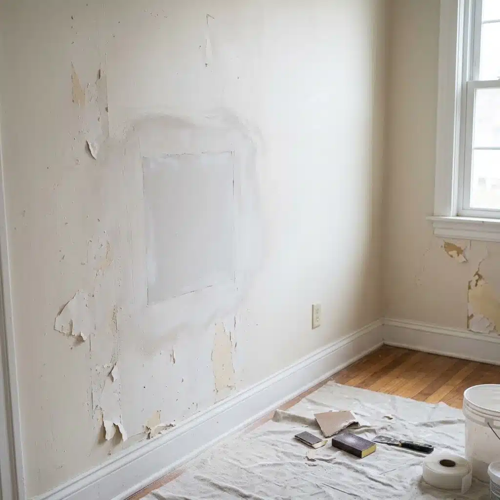 Smooth, paint ready drywall after professional hole patching and finishing in Petaluma, California.